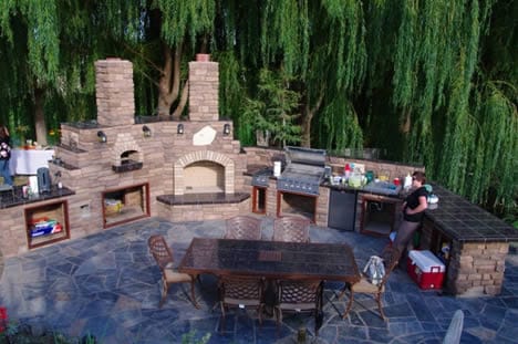 brick paver kitchen idea's